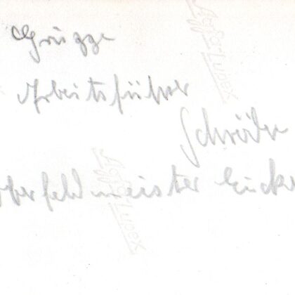 Arbeitsgführer Erich Schröder u. Oberfeldmeister Eicke