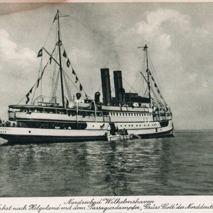 Passagierdampfer "Grüss Gott" der Norddeutschen Lloyd