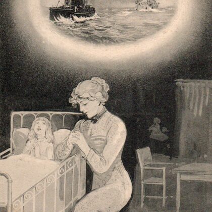 Postkarte II. Werftdivison 1914 Vorderseite