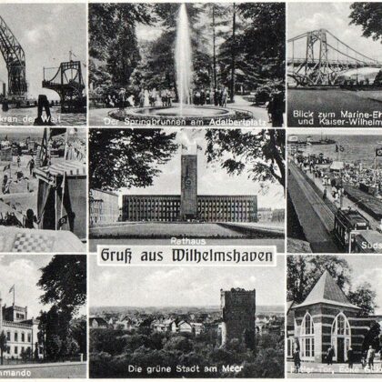 Mehrbildkarte Wilhelmshaven 1938