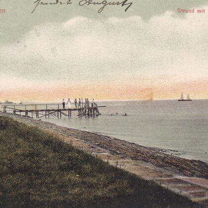 Strand mit Herrenbad 1908