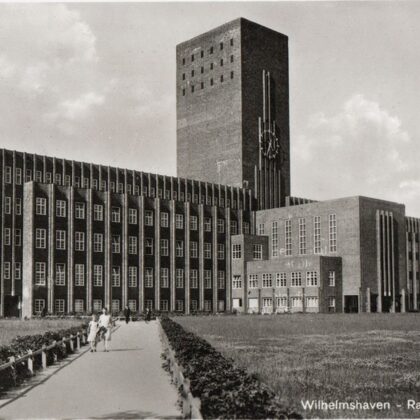 Rückansicht Rathaus 1940