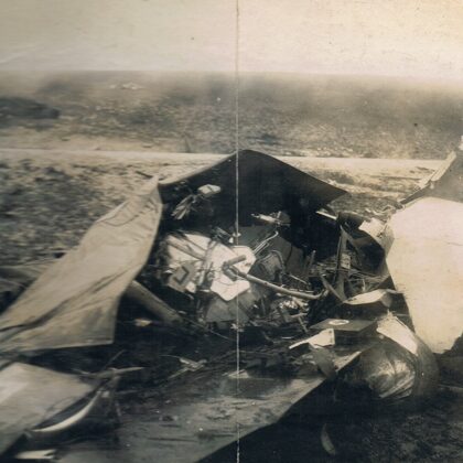 Absturz Halberstätter Maschine aus ca.100 m abgestürzt Führer sofort tot