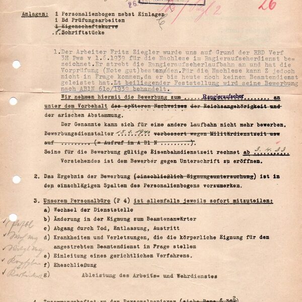 Bogen Reichsbahn Betriebsamt 1940