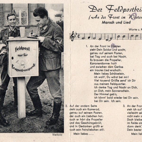 Feldpostbrief-An der Front im Westen
