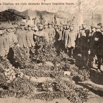 Friedhof zu Chaillon 1915 