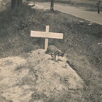 Grab Oberschütze Friedel Trautmann 5.KG Frankreich 1940