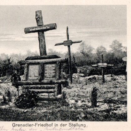 Grenadier-Friedhof in der Stellung 1916