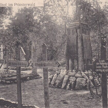 Heldenfriedhof im Priesterwald 1915