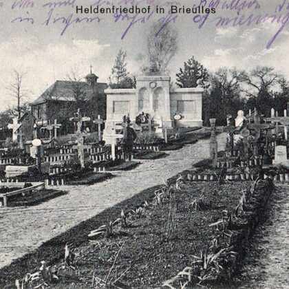 Heldenfriedhof in Brieulles 1917 