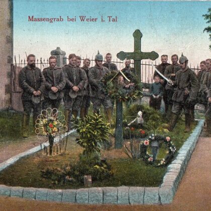 Massengrab bei Weier i. Tal 1917 