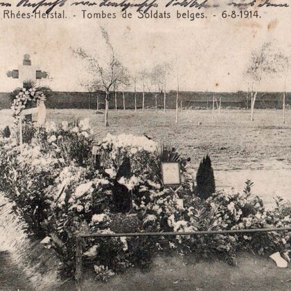 Massengrab in Rhees (Belgien) 06.08.14 