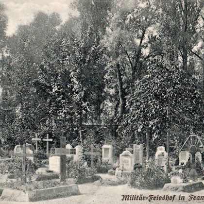 Militärfriedhof in Frankreich 1916 