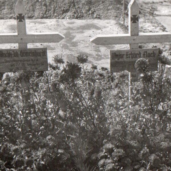Oberschütze Joh. Gemeinhardt u. Major Erhard Flach Kursk