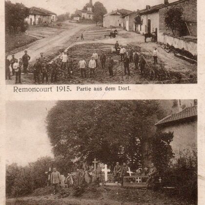 Remoncourt Heldengräber 1915 