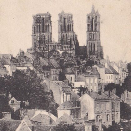 Armeebuchhandlung d. 7 Armee - Panorama unbekannte Stadt 1918