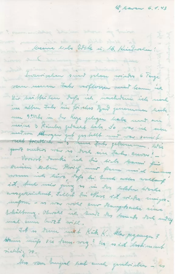 4. Schiffsstamm-Abteilung Wilhelmshaven 06.01.43
