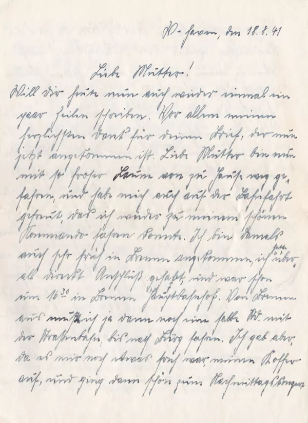 Seite 1 - 2. Ausbildungsabteilung für Kriegsschiffneubauten 19.08.41