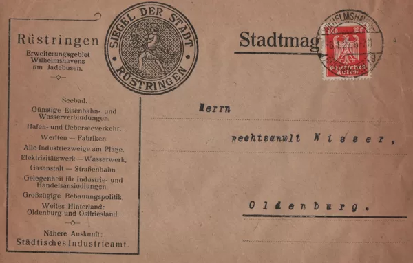 Umschlag Rüstringen 1927