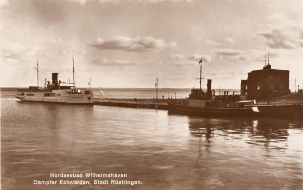 Dampfer Eckwarden, Stad Rüstringen 1933