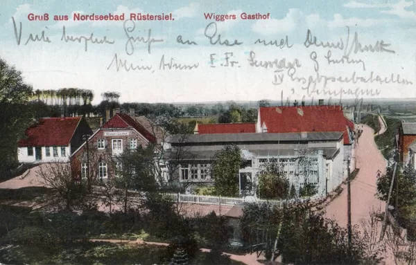 Gruß aus Nordseebad Rüstersiel - Wiggers Gasthof