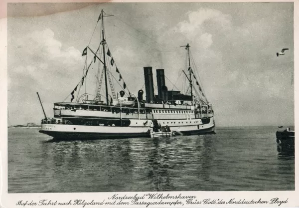 Passagierdampfer "Grüss Gott" der Norddeutschen Lloyd