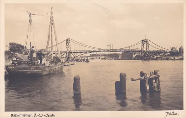 K.-W-Brücke + Fischkutter Planet 1947