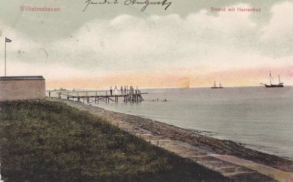 Strand mit Herrenbad 1908