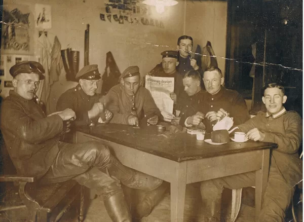 Burschenstube Russland 24.02.1916