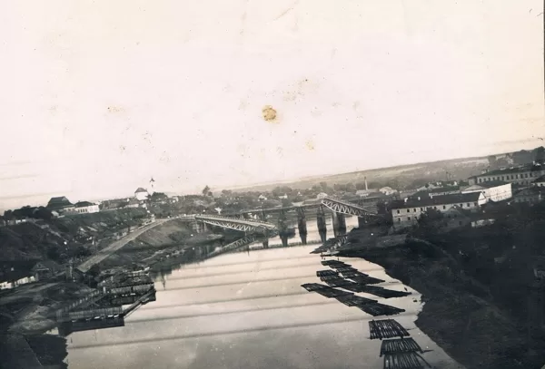 zerstörte Brücke bei Grochno