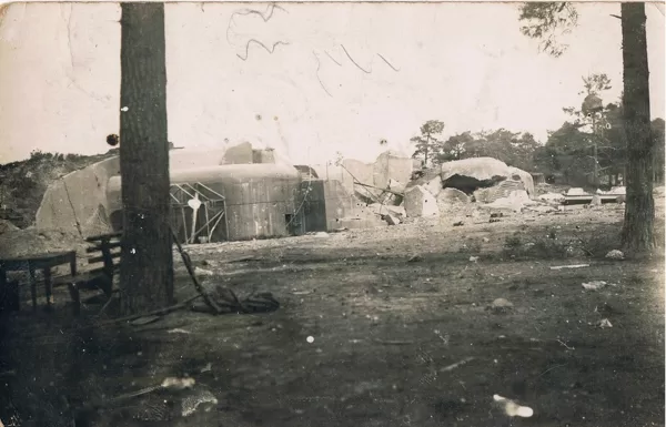zerstörter Bunker - Festung Osowiec 1915