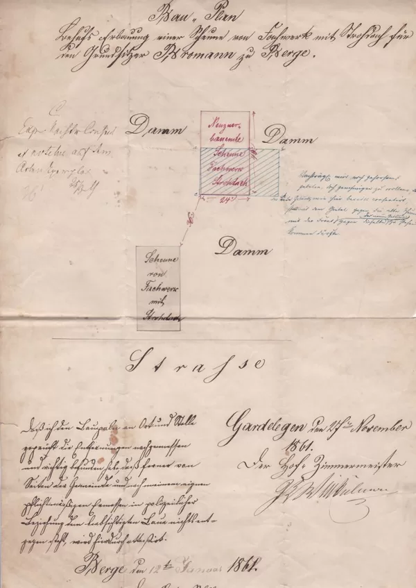 Bauplan v. 1861