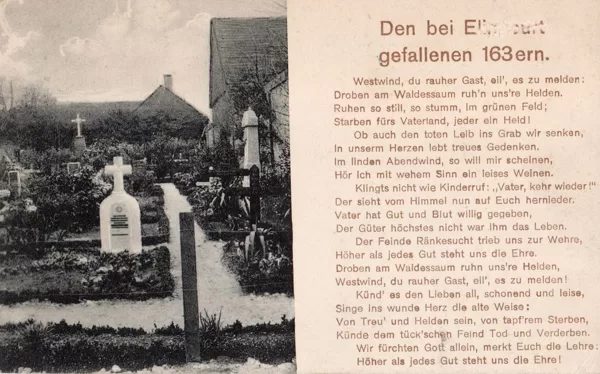 Den bei Elimcourt gefallenen 163ern