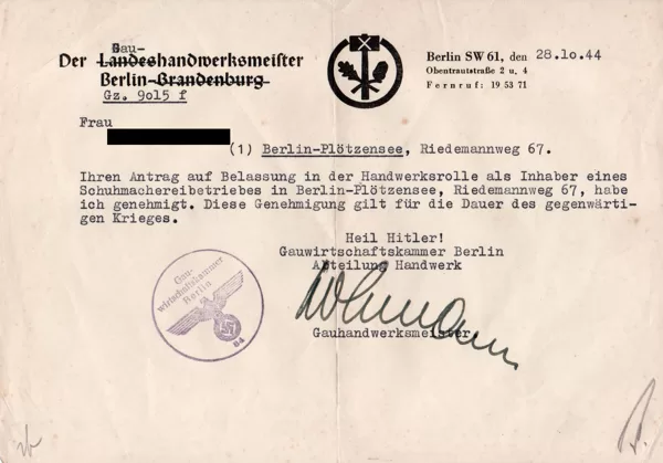 Eintrag Handwerksrolle Gau-Handwerksmeister Berlin v. 28.10.44.jpg
