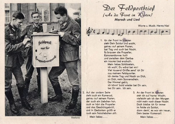 Feldpostbrief-An der Front im Westen