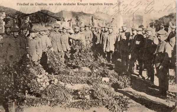 Friedhof zu Chaillon 1915 