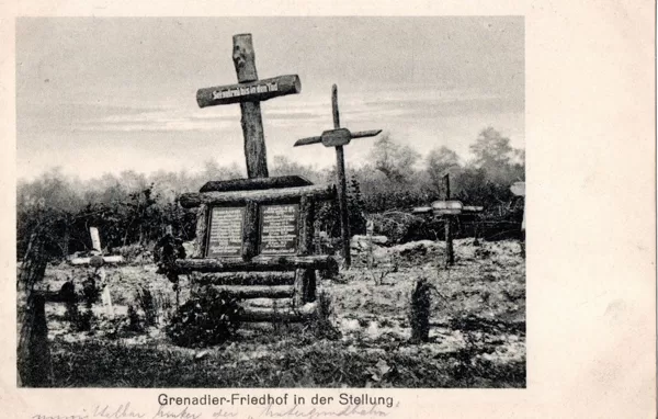Grenadier-Friedhof in der Stellung 1916