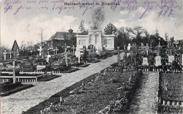 Heldenfriedhof in Brieulles 1917 