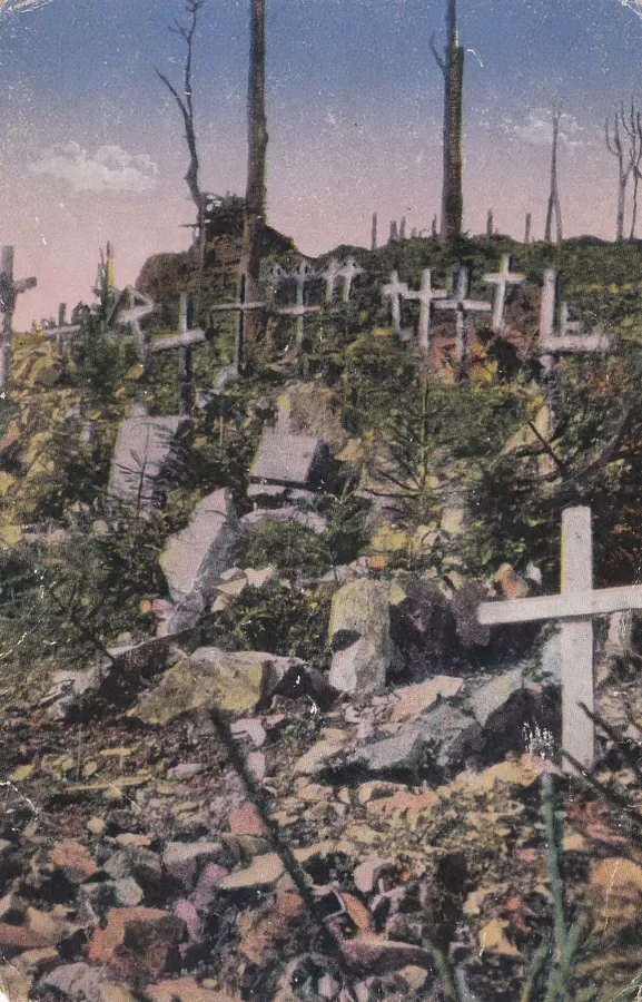 Jägerfriedhof am Hartmannswellenkopf Vogesen 1917