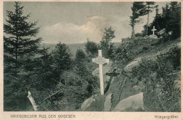 Kriegsgräber in den Vogesen 1916 