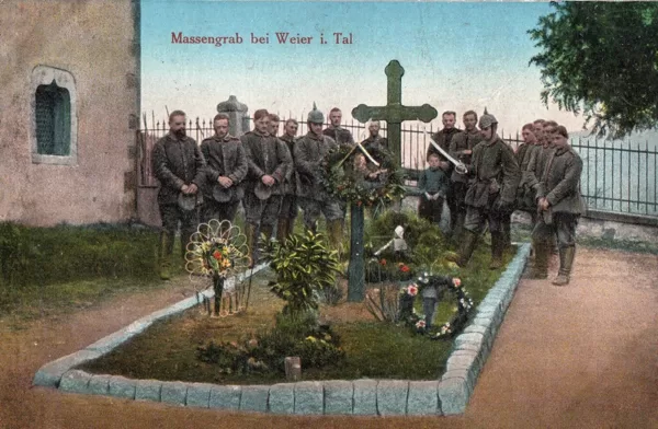 Massengrab bei Weier i. Tal 1917 