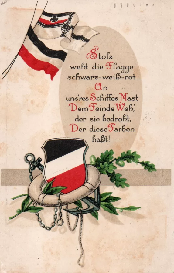 Stolz weht die Flagge 1915