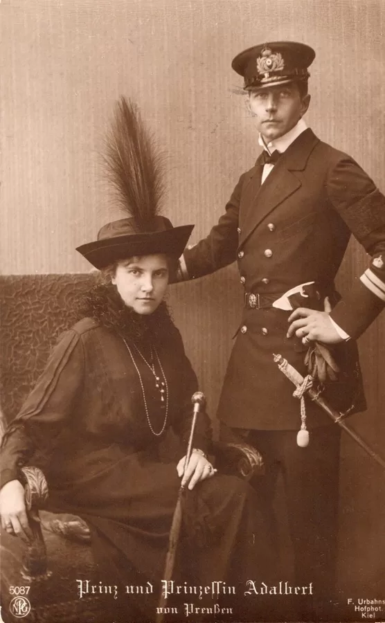 Prinz u. Prinzessin Adalbert v. Preußen 1915