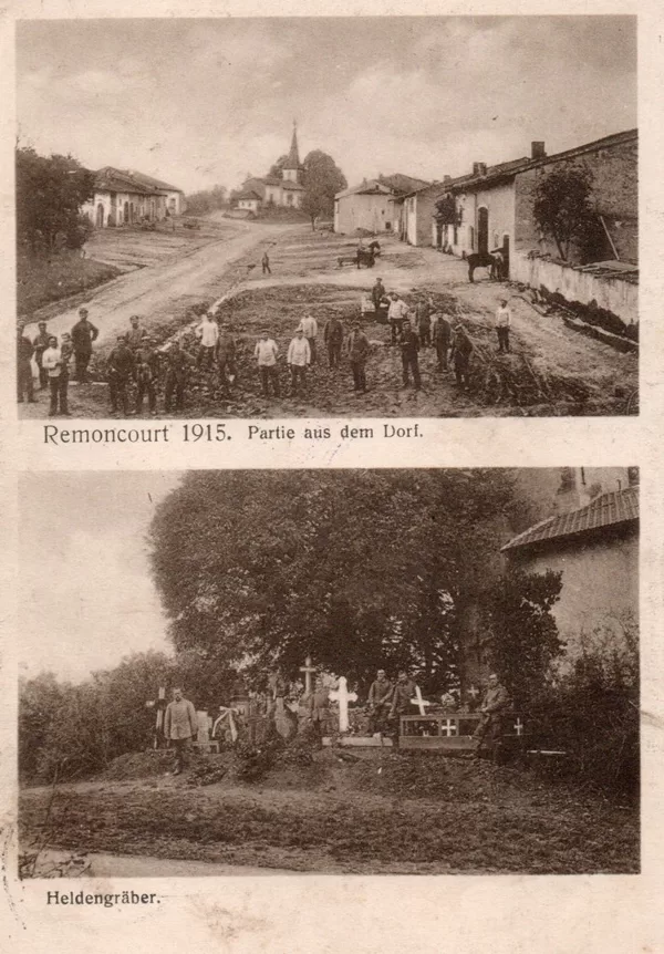 Remoncourt Heldengräber 1915 