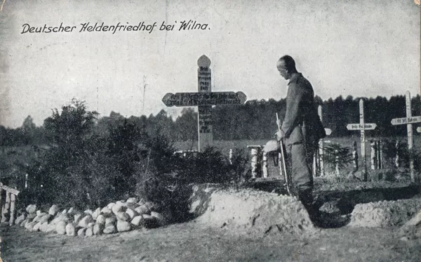 Deutscher Heldenfriedhof bei Wilna 1916